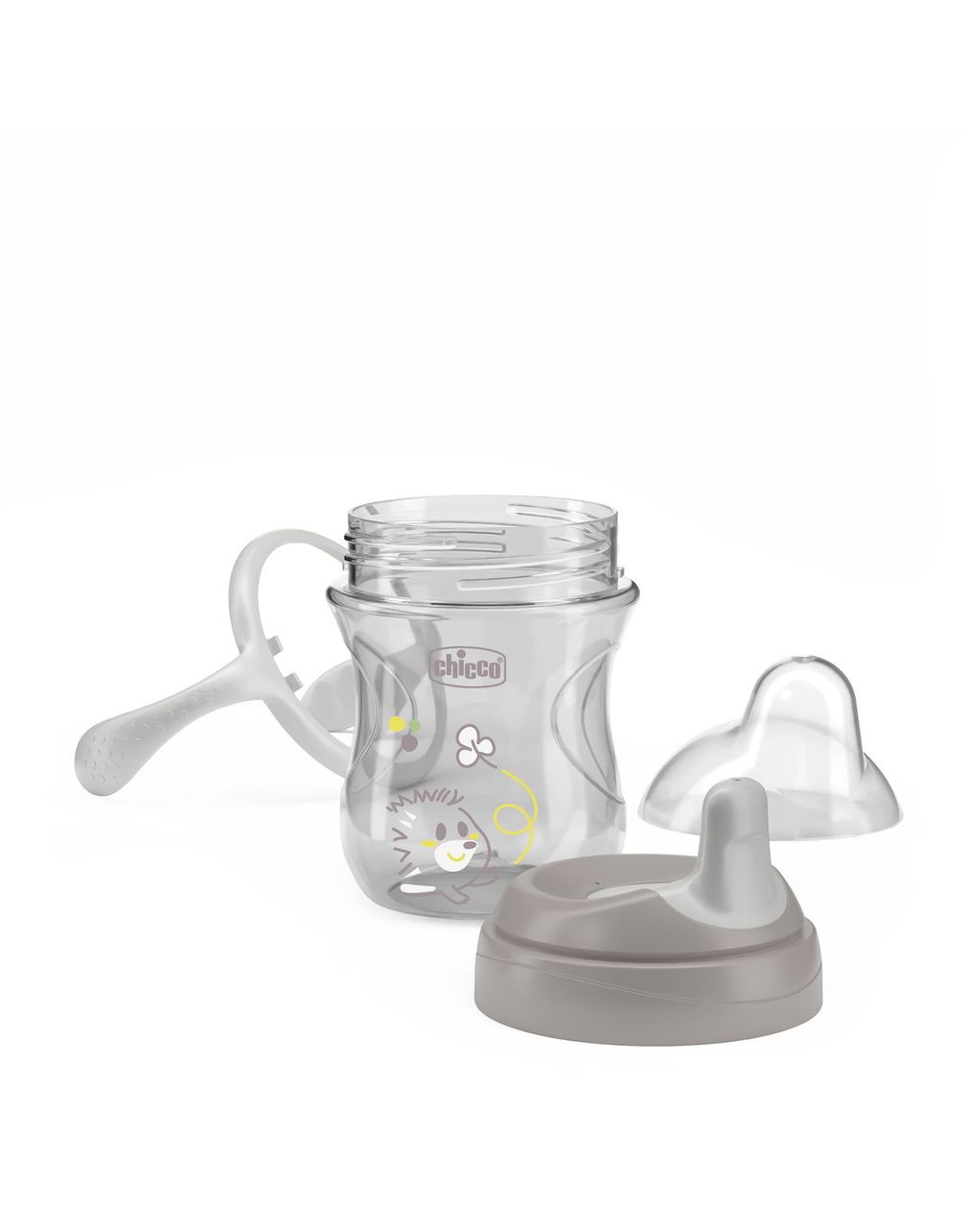 Chicco transition εκπαιδευτικό ποτηράκι 6+ μηνών 200ml grey - Chicco