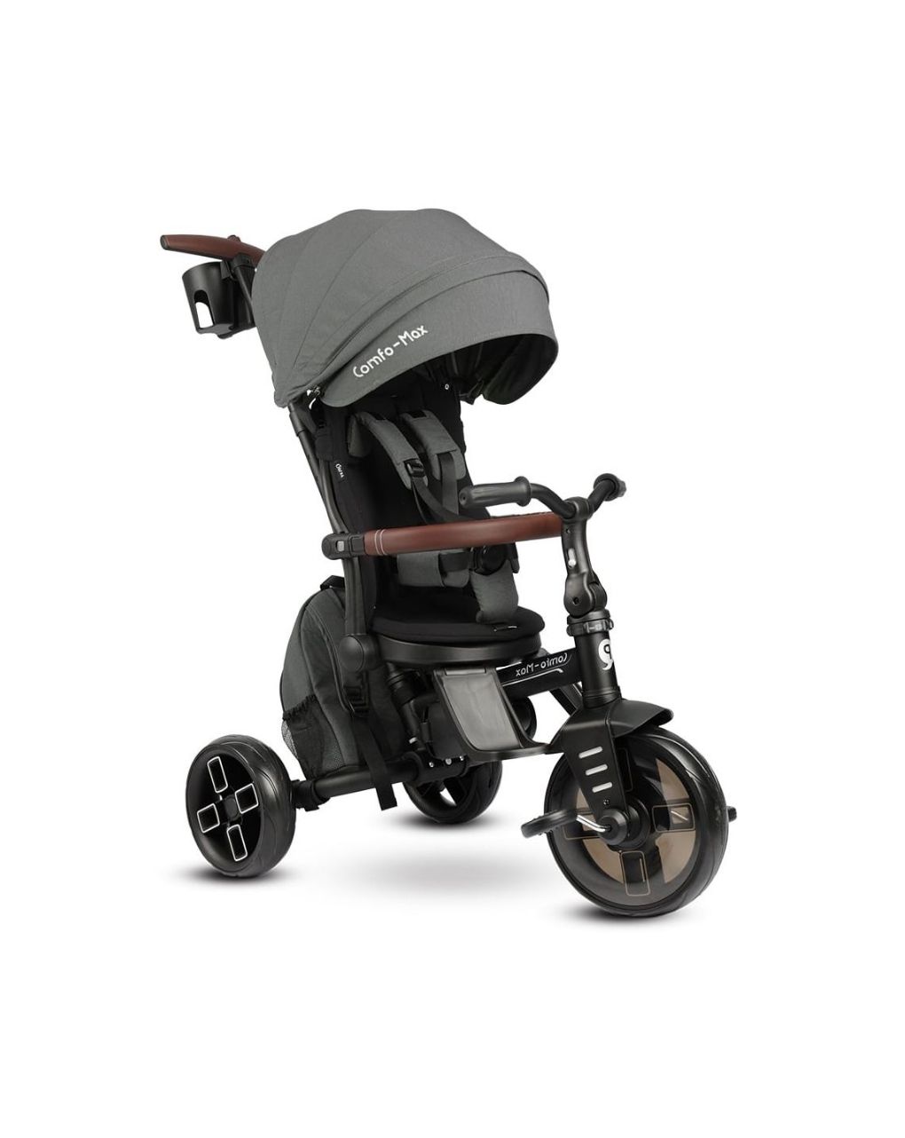 Qplay comfo max τρίκυκλο ποδήλατο 7in1 grey 01-1212077-03