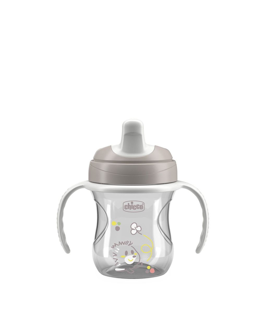 Chicco transition εκπαιδευτικό ποτηράκι 6+ μηνών 200ml grey