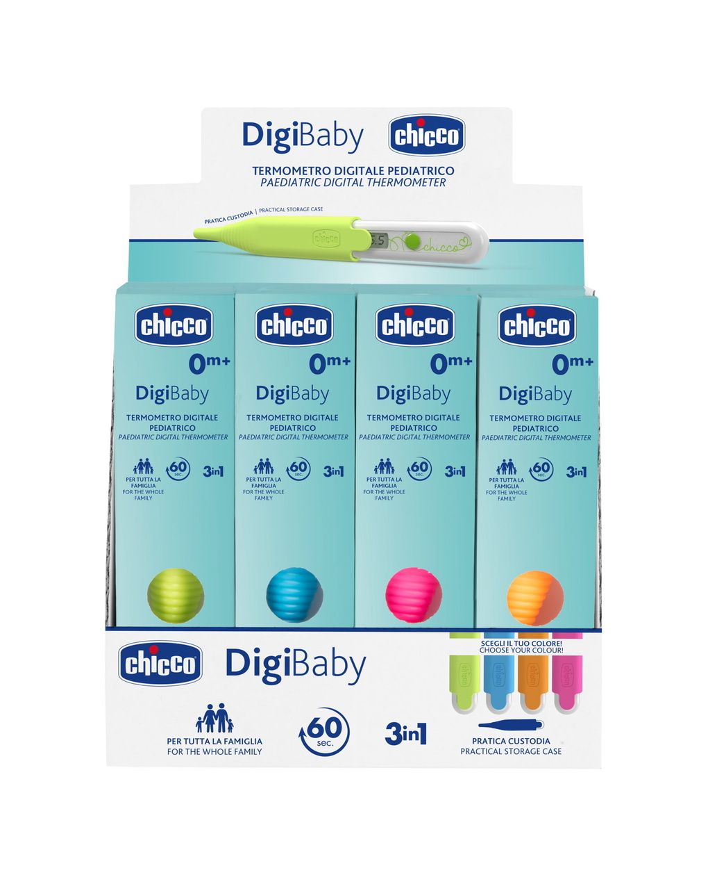 Chicco digi baby ψηφιακό θερμόμετρο (4 σχέδια)