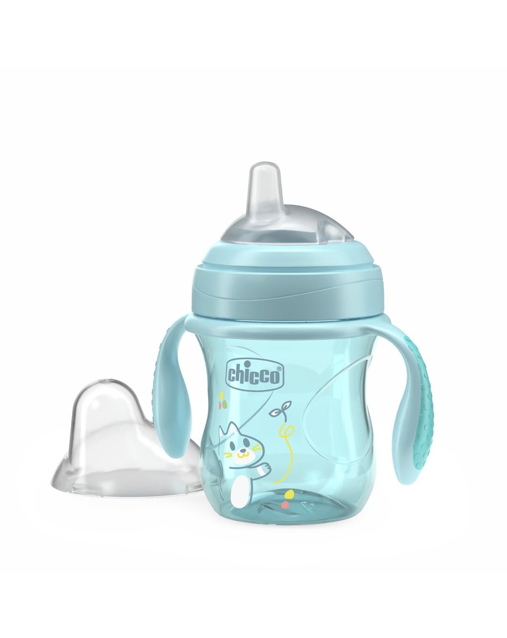 Chicco transition εκπαιδευτικό ποτηράκι 4+ μηνών 200ml blue - Chicco