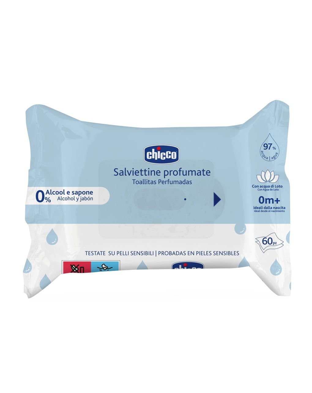 Chicco αρωματικά μωρομάντηλα 60τμχ - Chicco