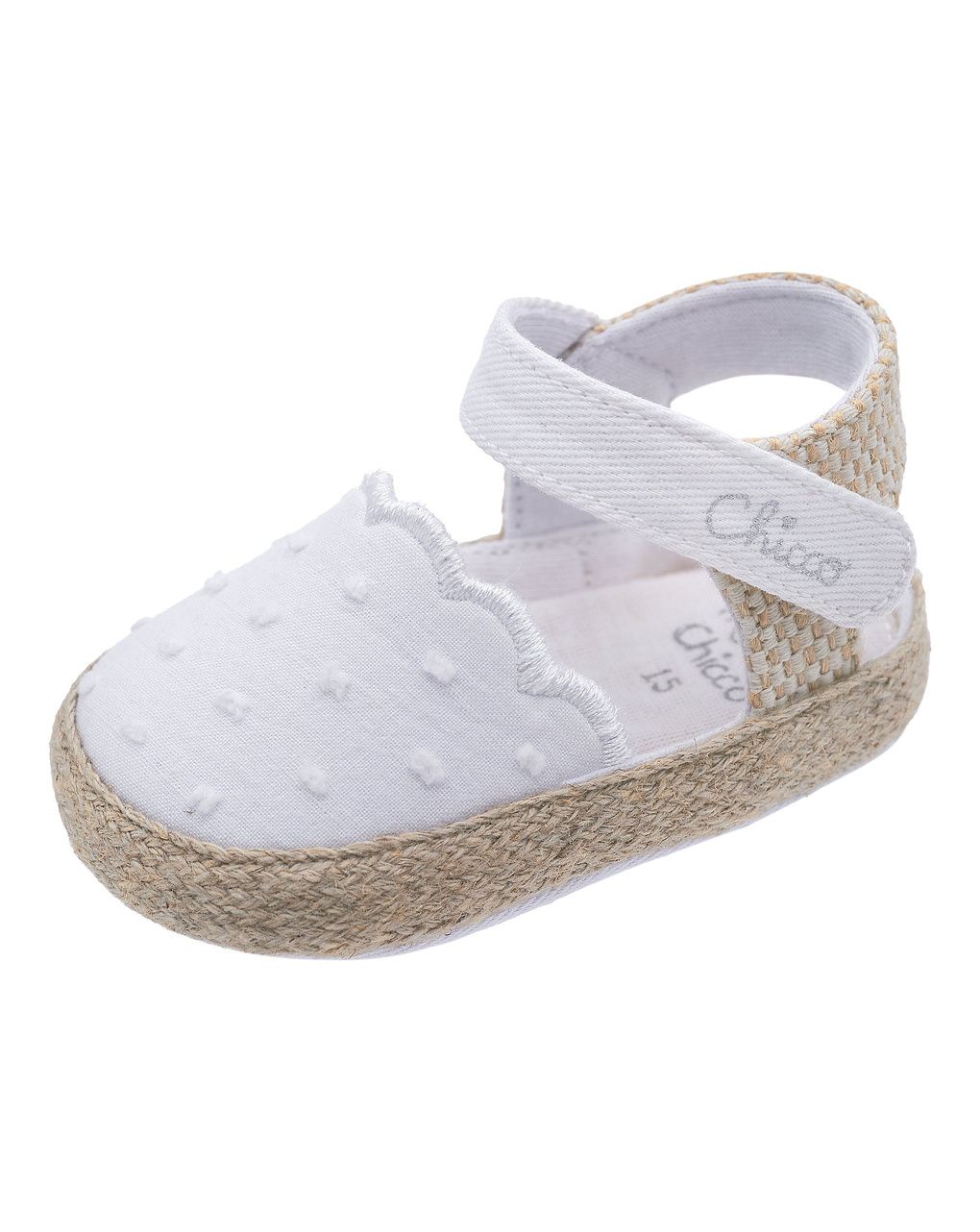 Chicco πέδιλα velcro λευκά για κορίτσι