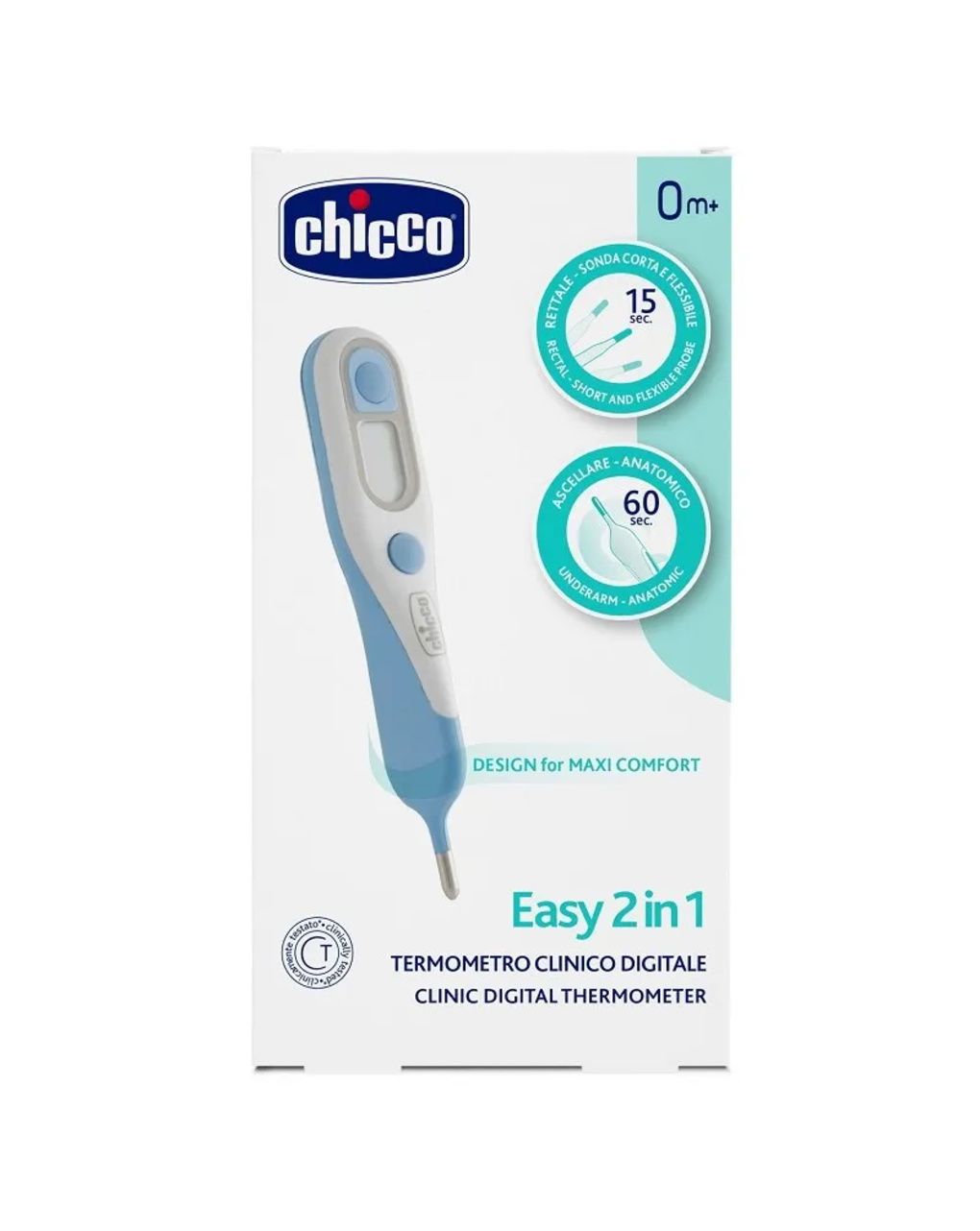 Chicco easy 2 in 1 ψηφιακό θερμόμετρο - Chicco