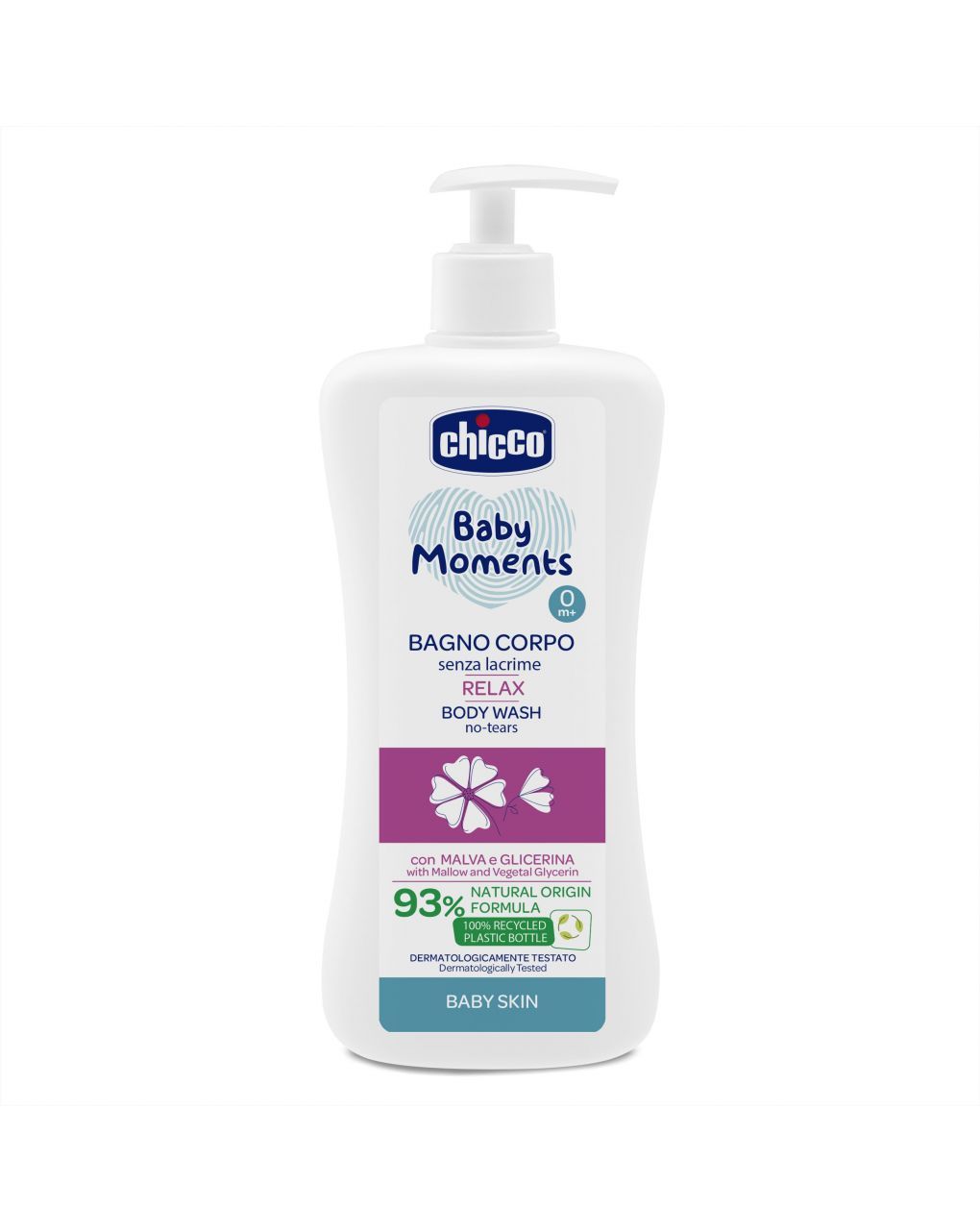 Chicco baby moments relax βρεφικό αφρόλουτρο σώματος 500ml