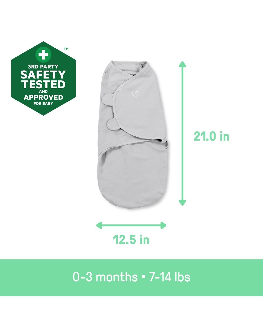 Swaddleme™ by ingenuity™ πάνα αγκαλιάς easy change swaddle peekaboo panda 59023 - Swaddleme