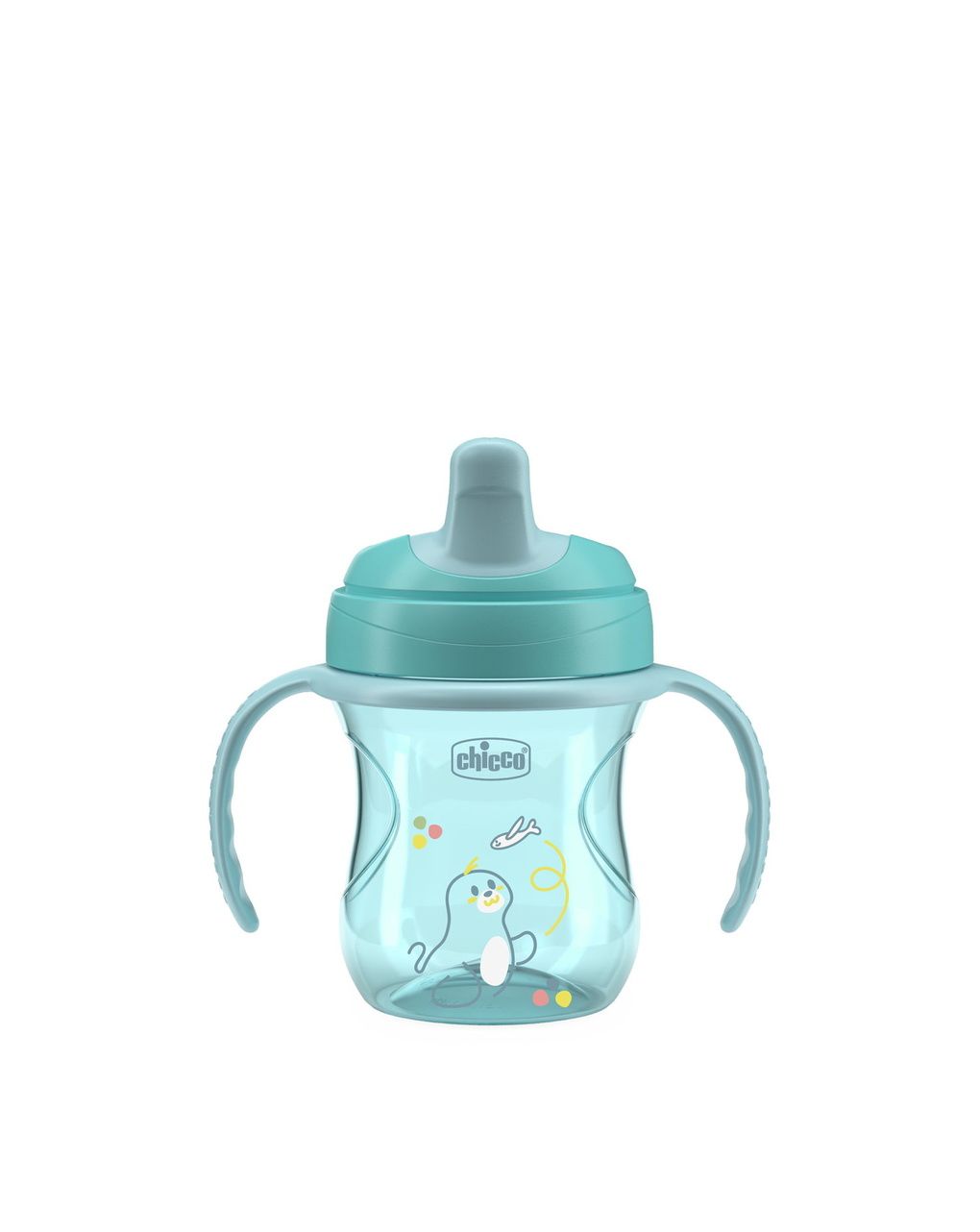 Chicco transition εκπαιδευτικό ποτηράκι 6+ μηνών 200ml blue
