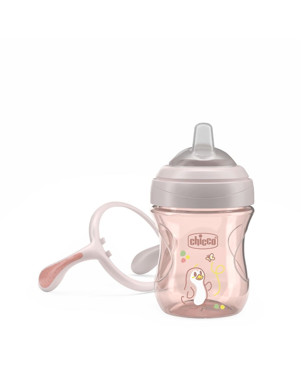 Chicco transition εκπαιδευτικό ποτηράκι 4+ μηνών 200ml pink - Chicco