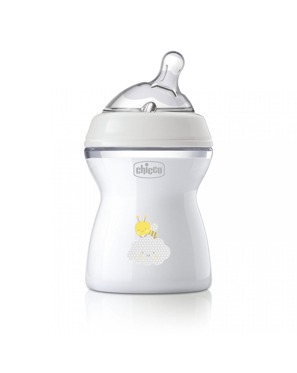Chicco naturalfeeling πλαστικό μπιμπερό με θηλή μεσαίας ροής 2+ μηνών 250ml bee