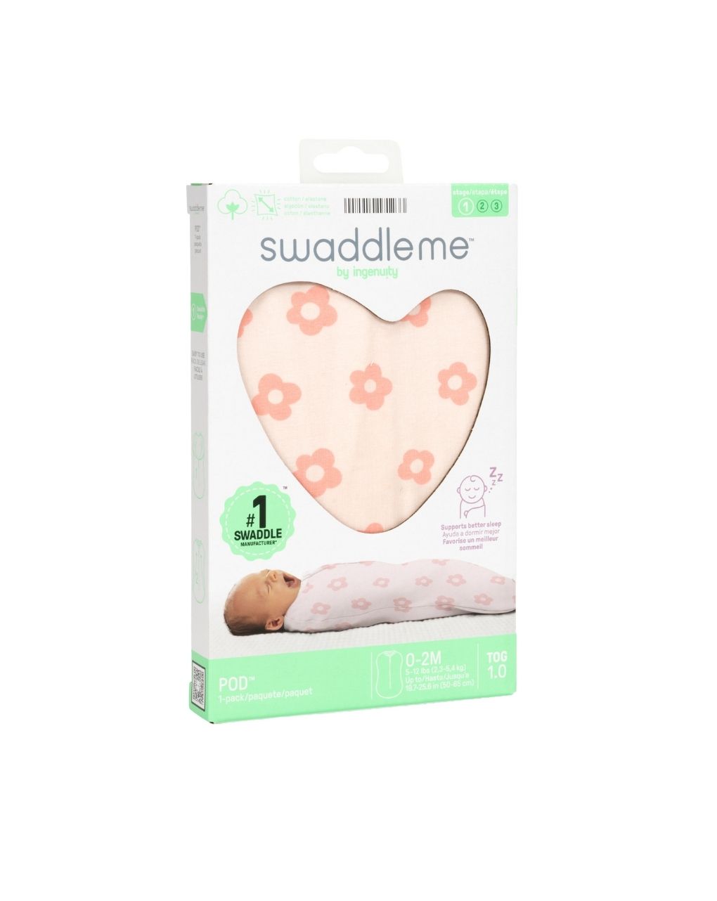 Swaddleme by ingenuity™ πάνα αγκαλιάς flower confetti 17123 - Swaddleme