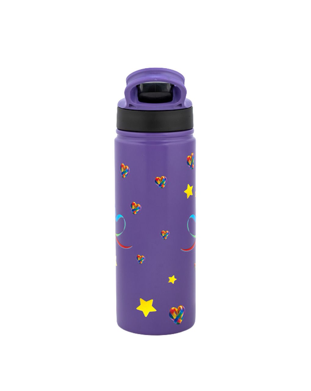 Nava παγούρι θερμός ανοξείδωτο με καλαμάκι "we care" purple unicorn 500ml 10-016-139 - Nava
