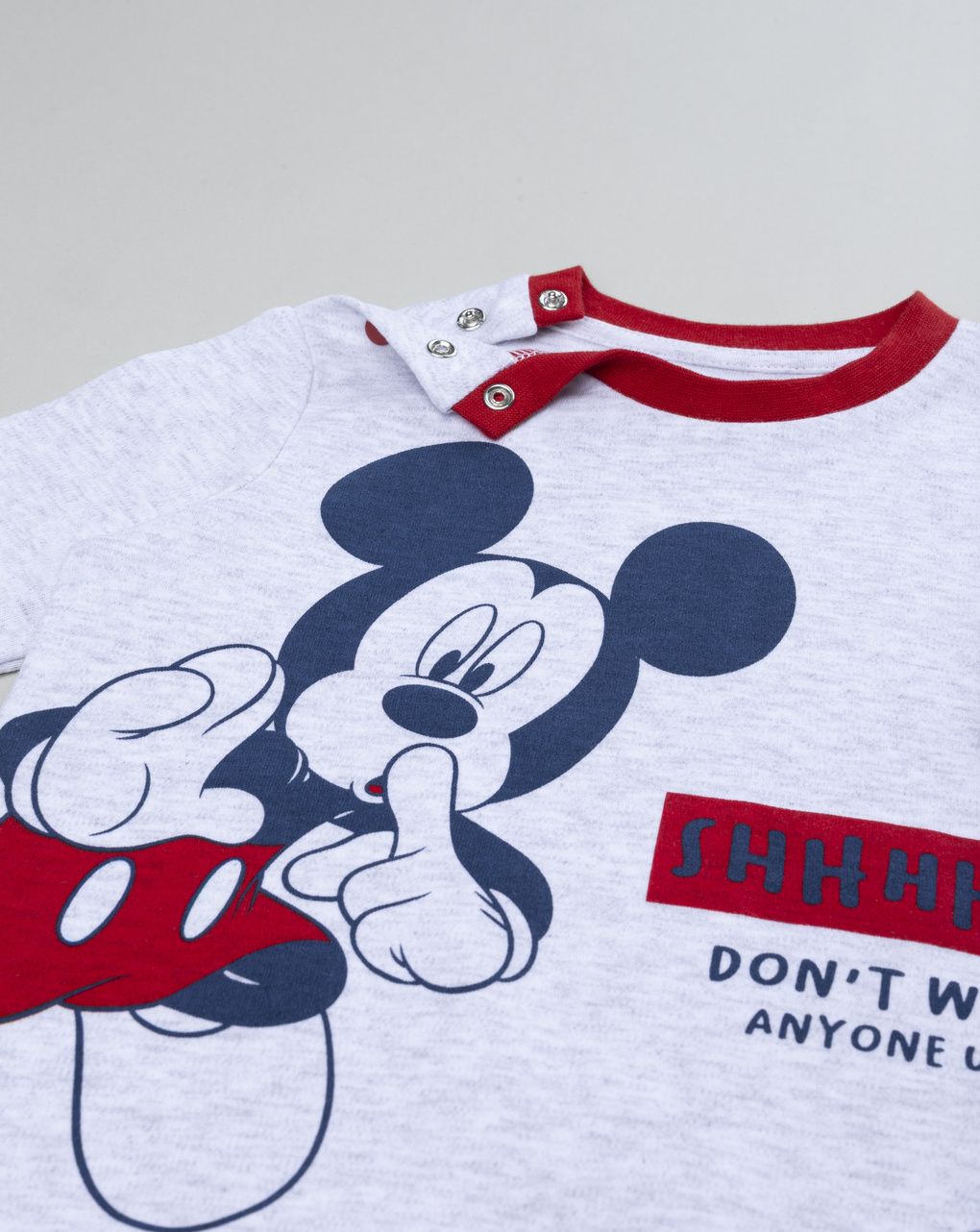 βρεφική πιτζάμα γκρι mickey για αγόρι - Prénatal