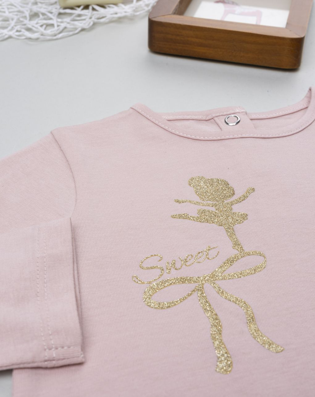 βρεφική μπλούζα ροζ με χορό για κορίτσι - Prénatal