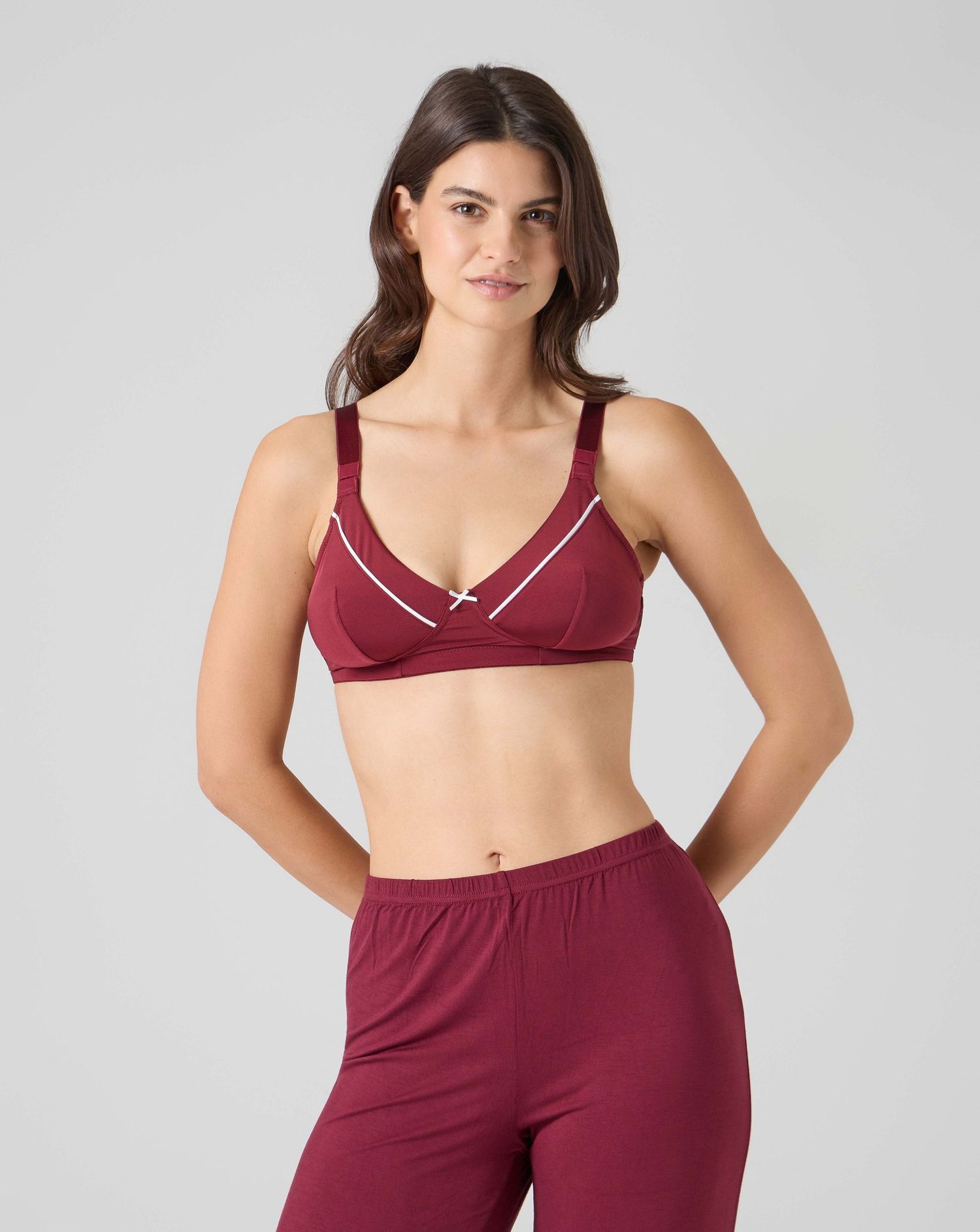 γυναικείο σουτιέν θηλασμού μπορντώ cosy chic