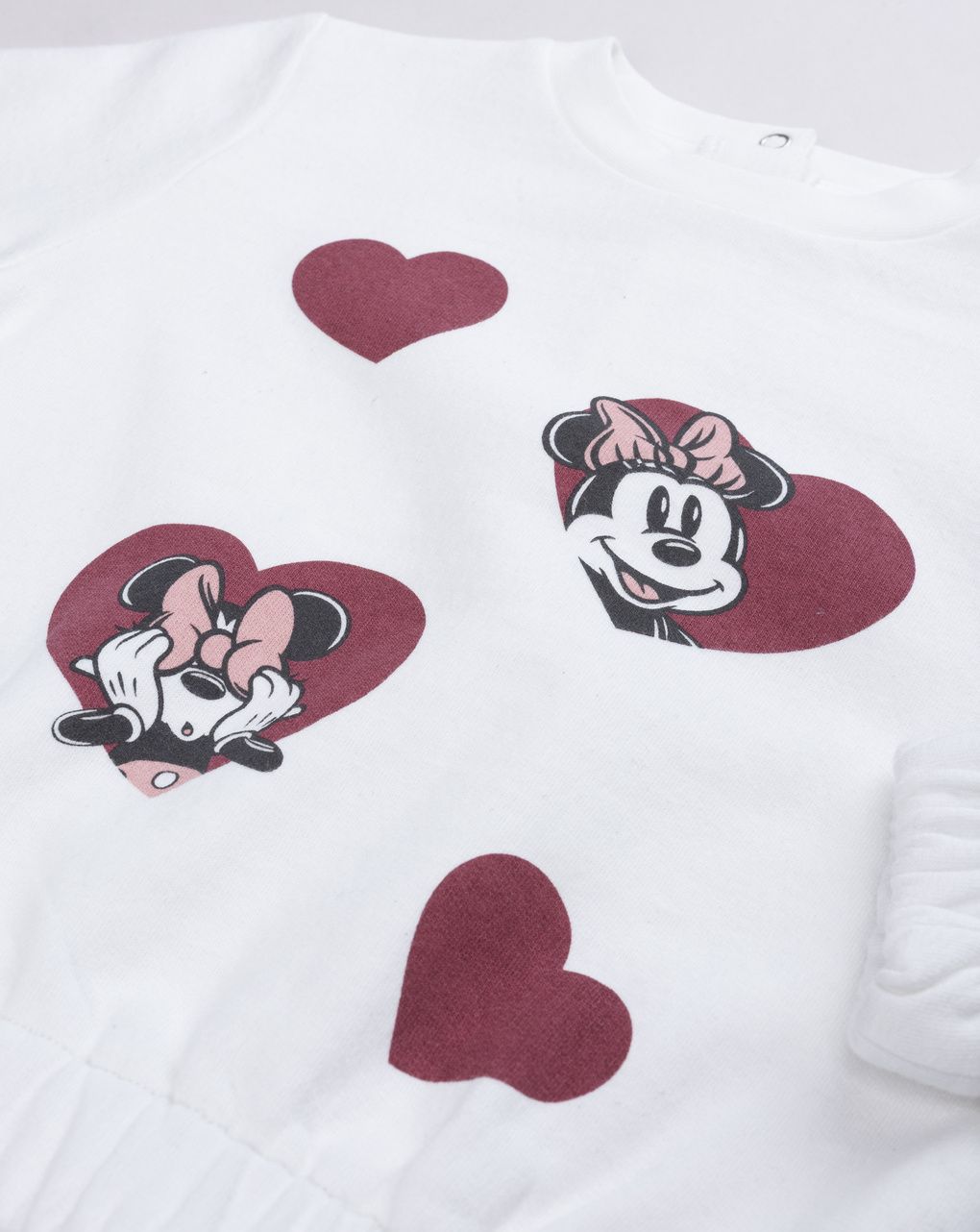 βρεφικό σετ μπλούζα φούτερ και κολάν με τη minnie για κορίτσι - Prénatal