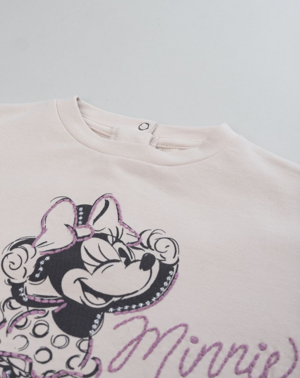 βρεφικό σετ μπλούζα φούτερ και κολάν με τη minnie για κορίτσι - Prénatal