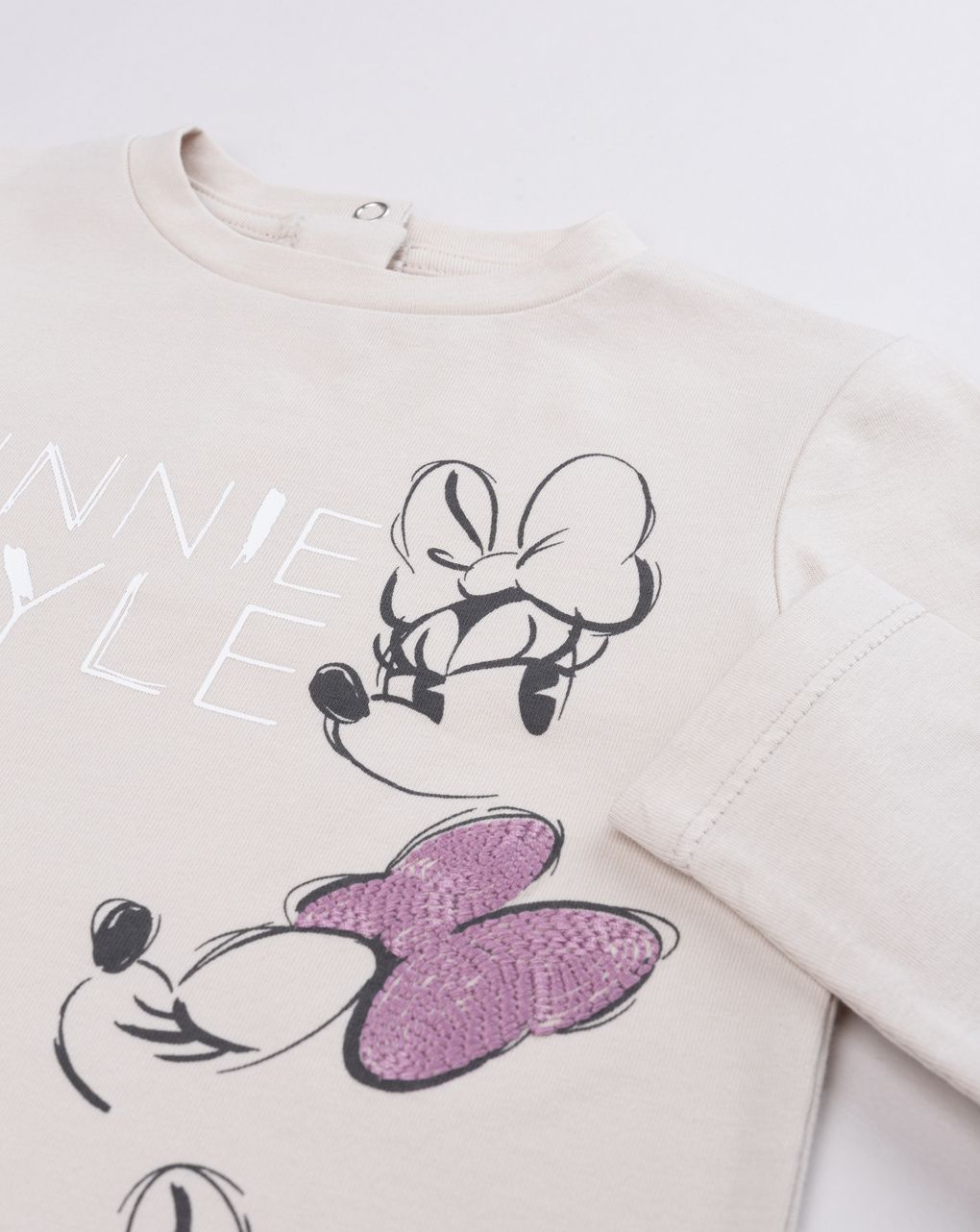 βρεφική μπλούζα εκρού με τη minnie για κορίτσι - Prénatal