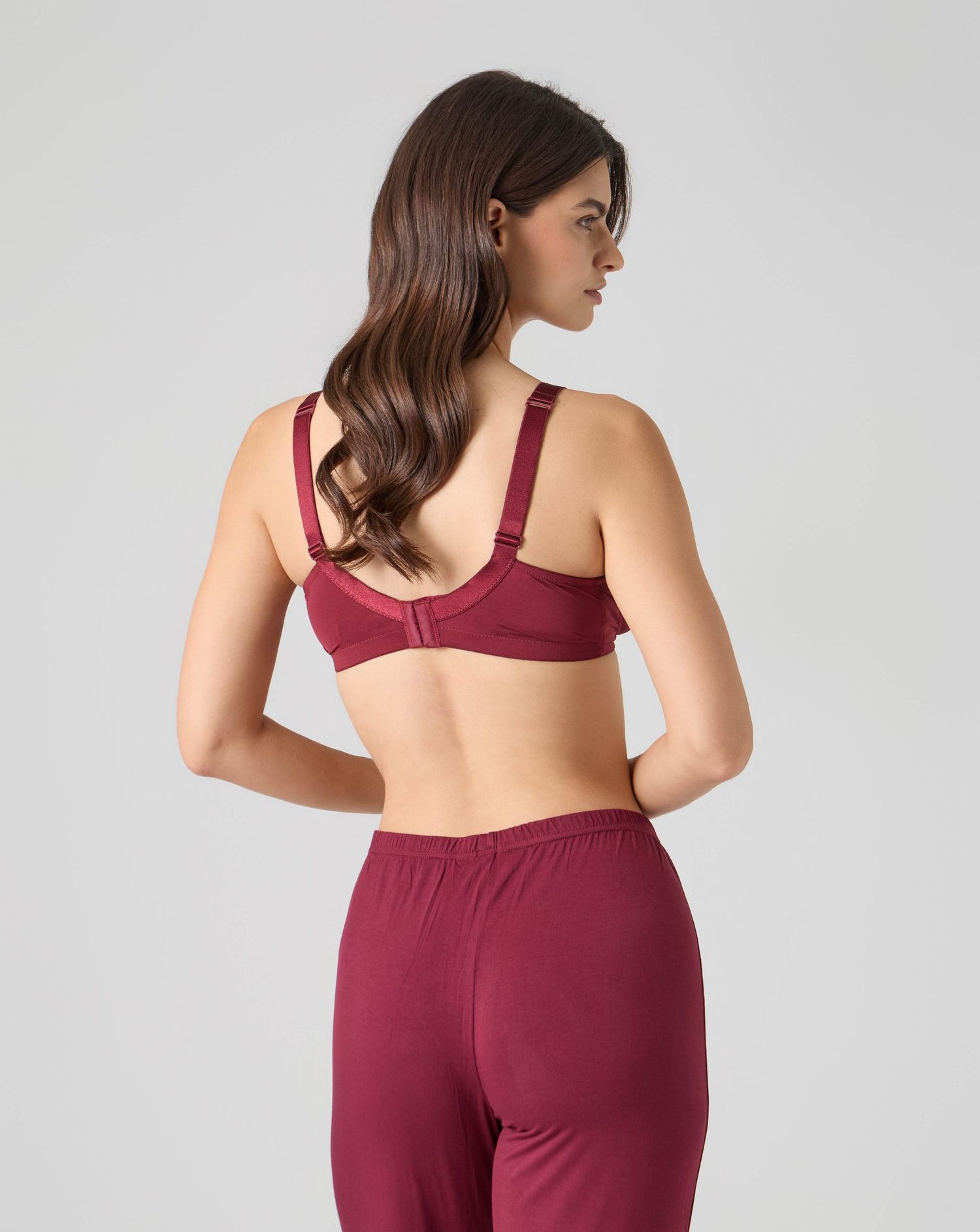 γυναικείο σουτιέν θηλασμού μπορντώ cosy chic - Prénatal