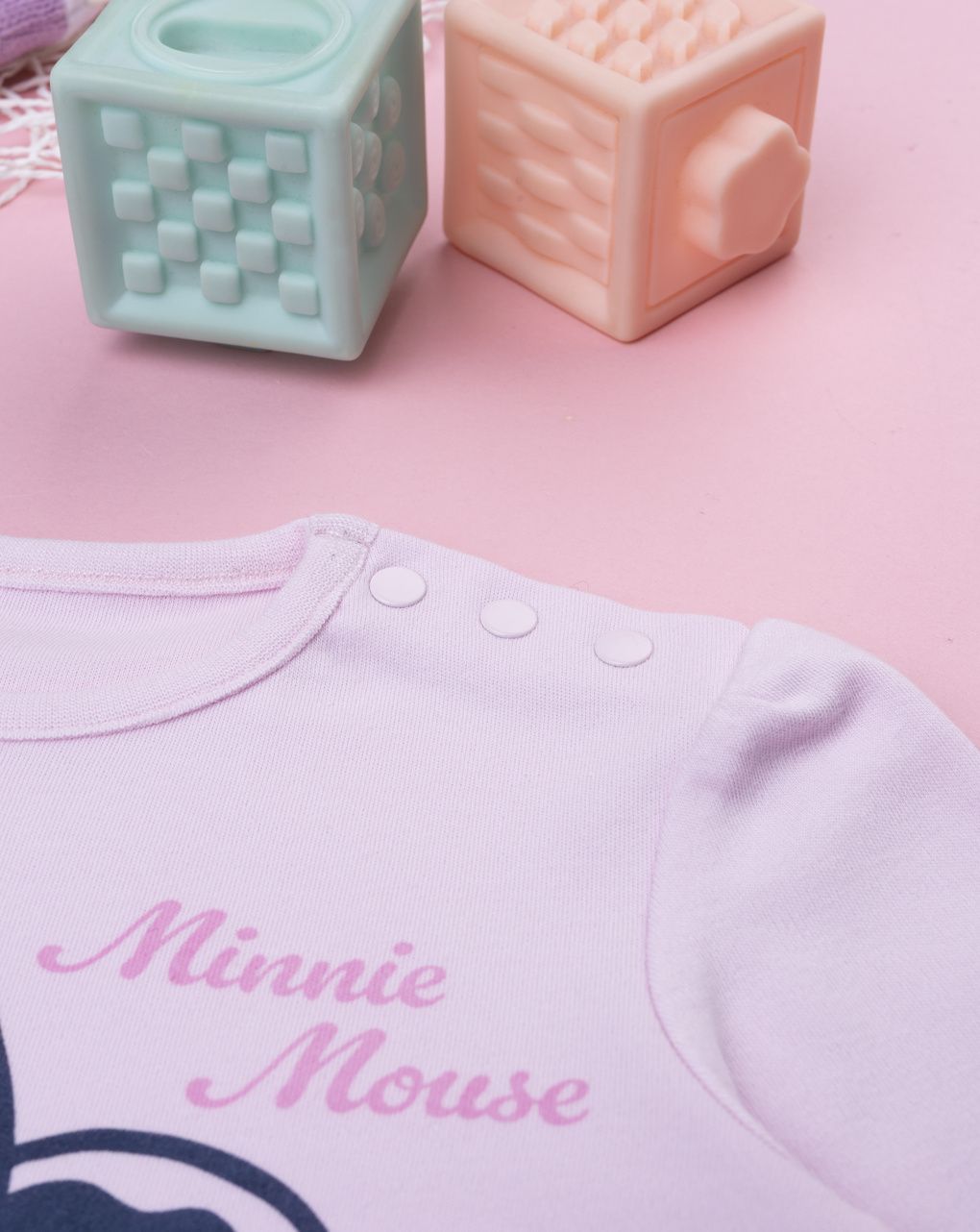 βρεφική πιτζάμα ροζ minnie για κορίτσι - Prénatal