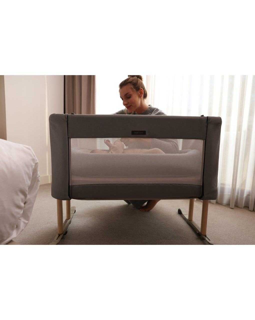 Inglesina λίκνο welcome bed® shiva grey - Inglesina