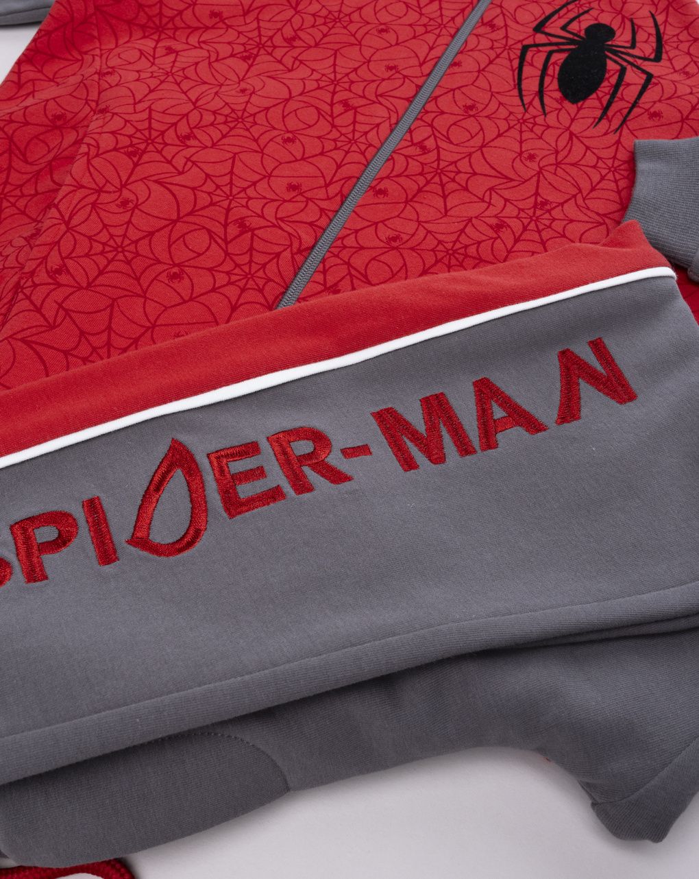 παιδικό σετ ζακέτα φούτερ και φόρμα spider-man για αγόρι - Prénatal