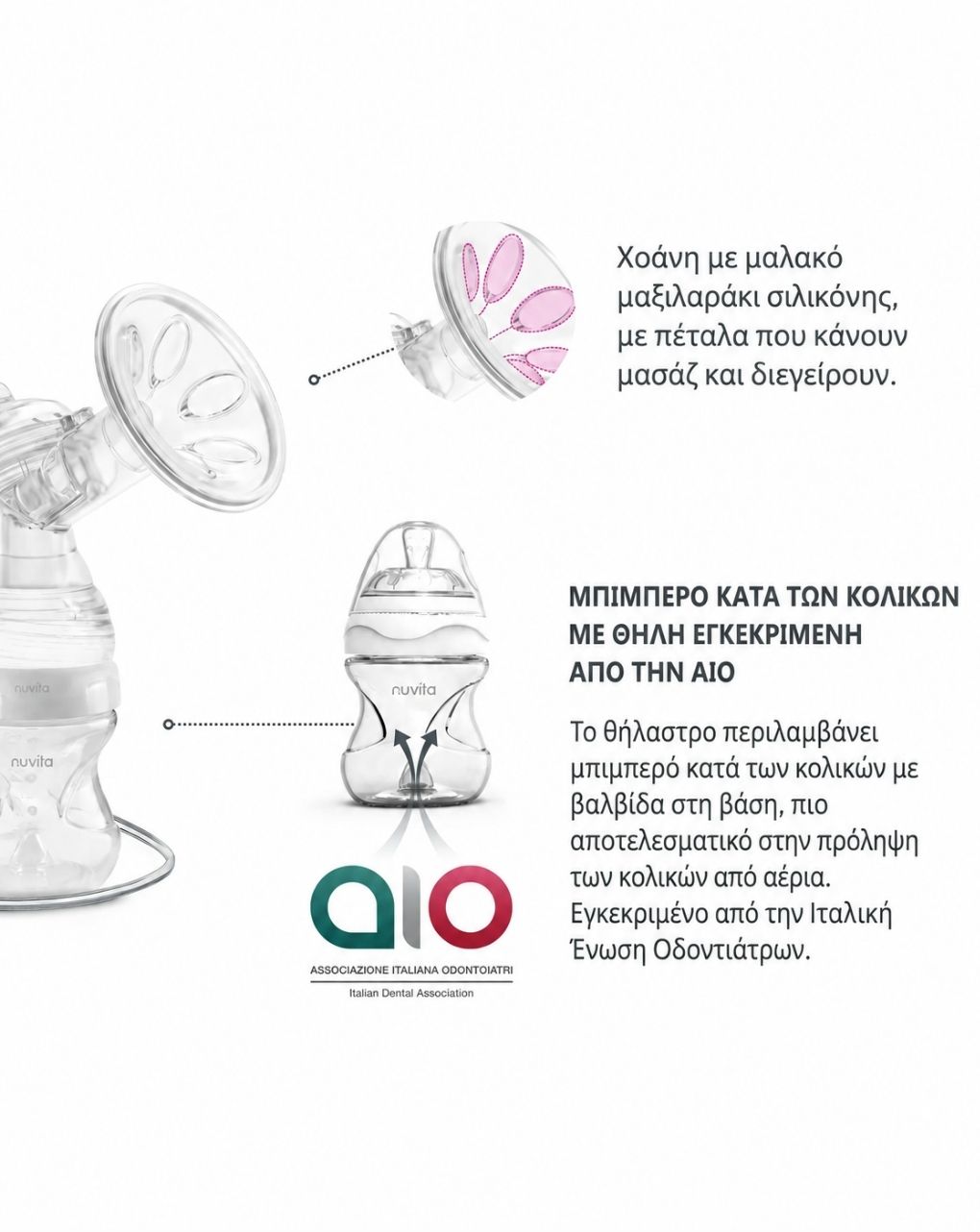 Nuvita materno go μονό ηλεκτρικό θήλαστρο 1282c - Nuvita