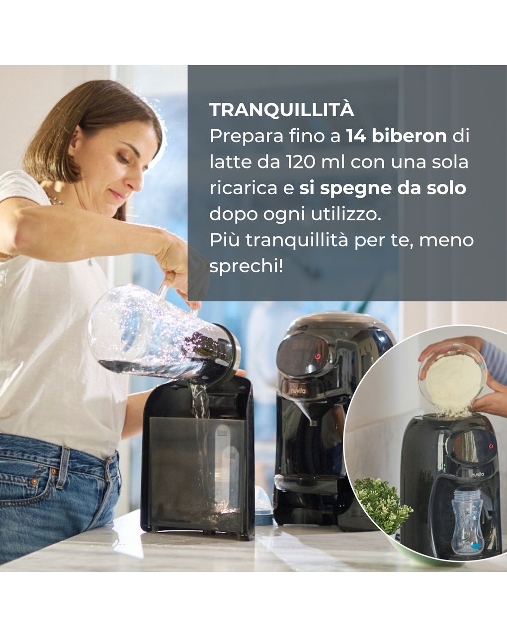 Nuvita lattespresso αυτόματος παρασκευαστής βρεφικού γάλακτος 1180 - Nuvita