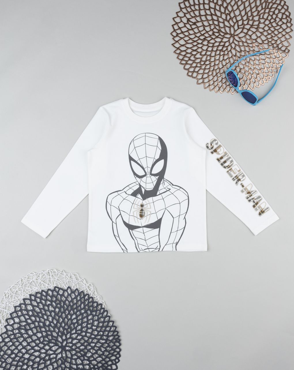 παιδική μπλούζα λευκή spider-man για αγόρι