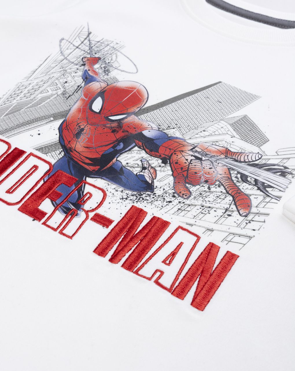 παιδική μπλούζα λευκή spider-man για αγόρι - Prénatal