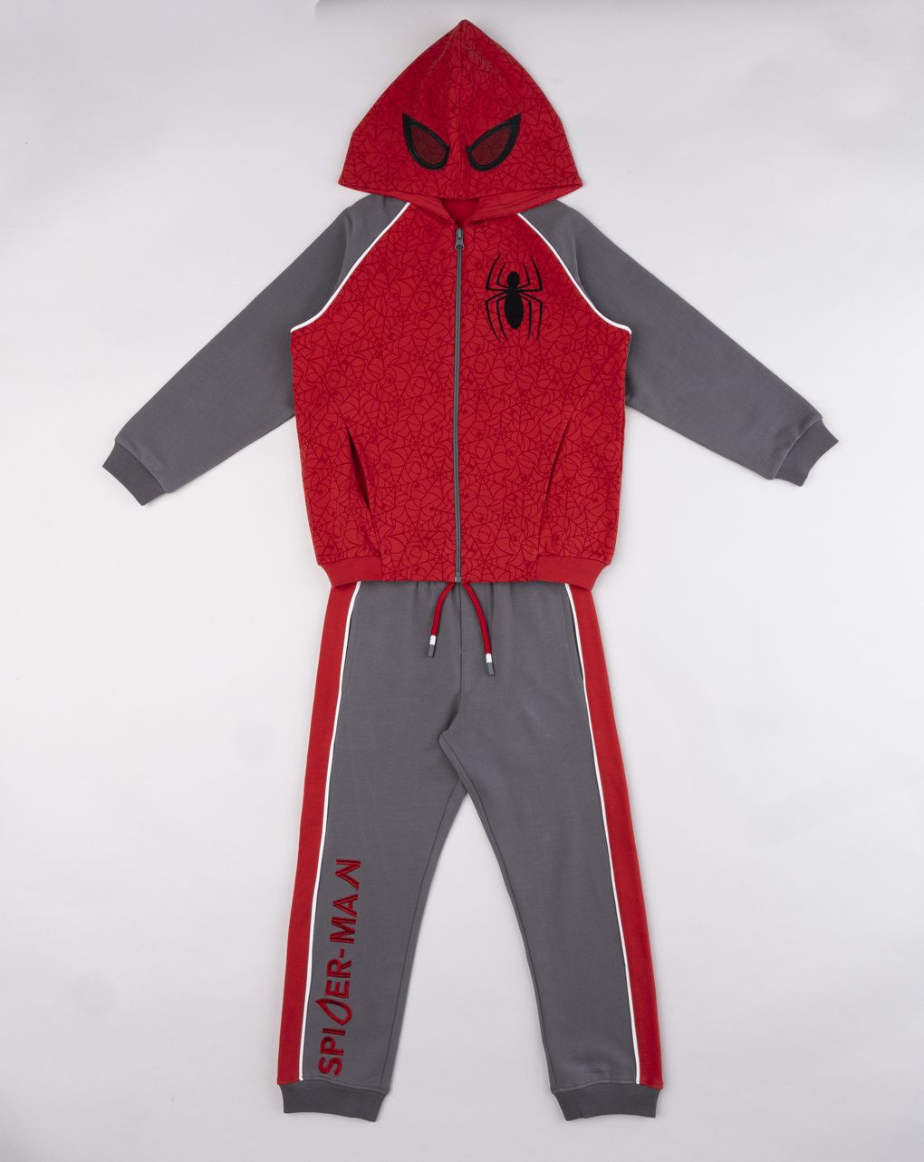 παιδικό σετ ζακέτα φούτερ και φόρμα spider-man για αγόρι - Prénatal