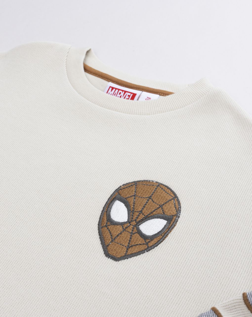 παιδική μπλούζα φούτερ μπεζ spider-man για αγόρι - Prénatal