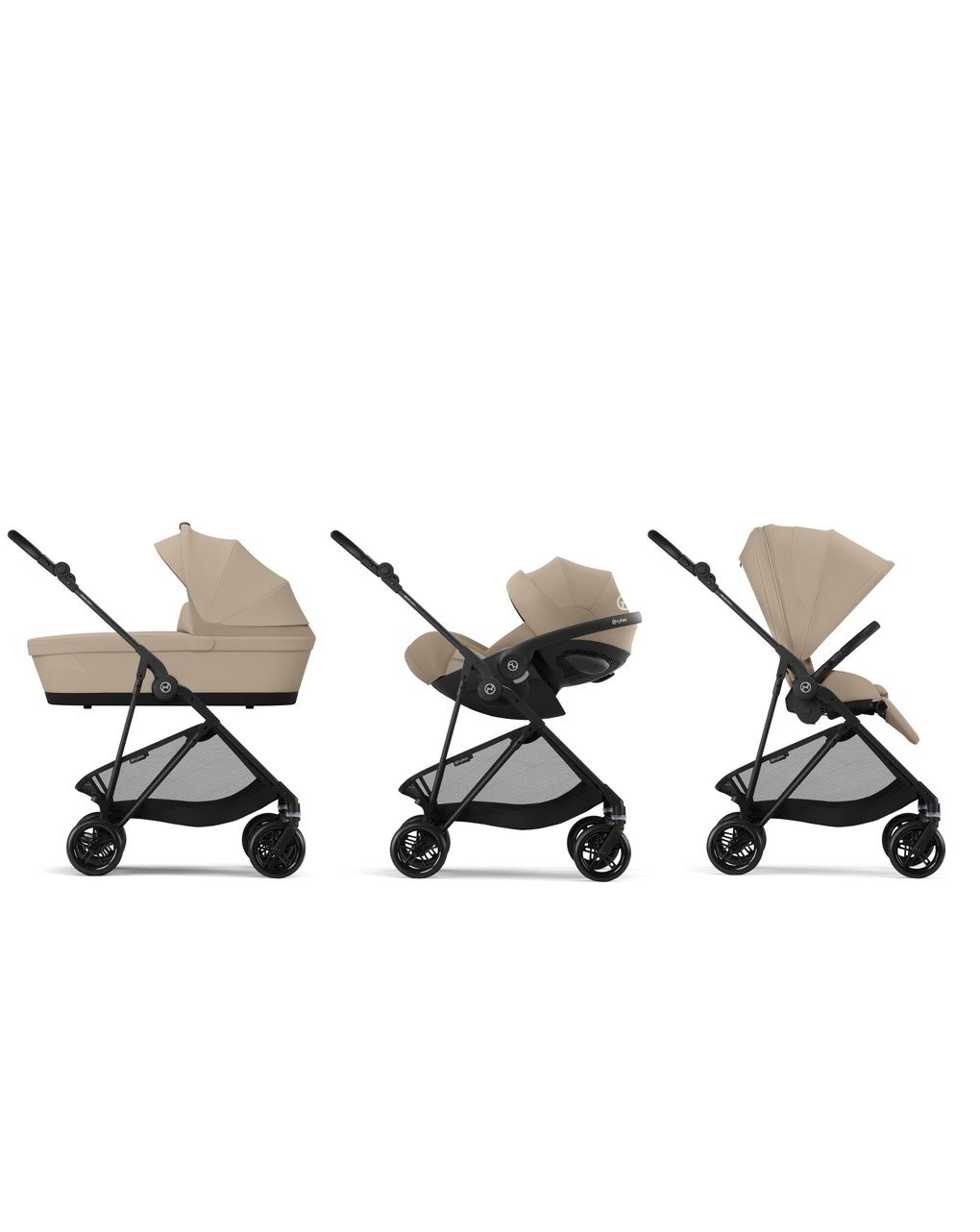 Cybex καρότσι περιπάτου melio carbon almond beige - Cybex